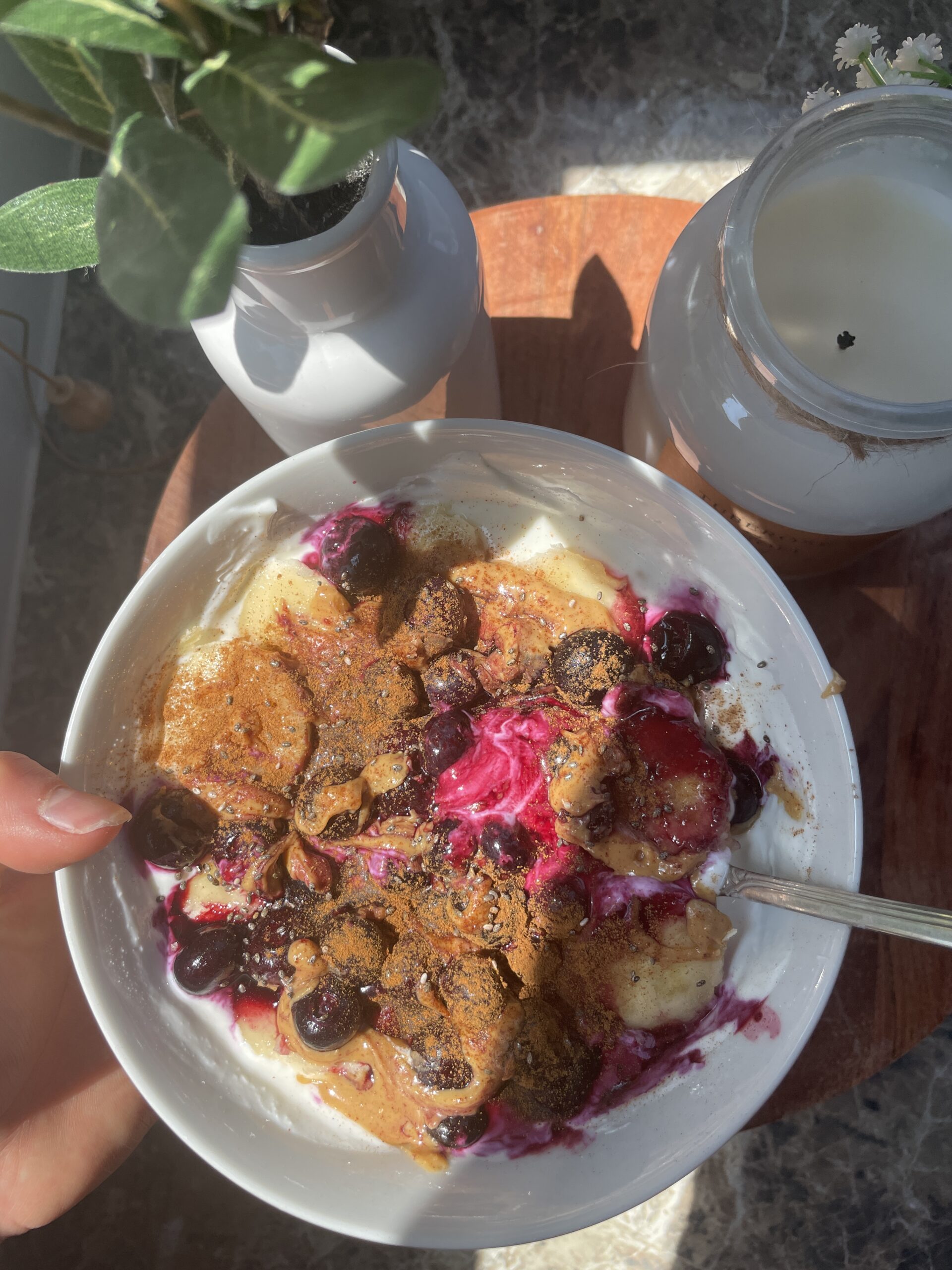 PB&J Greek Yogurt Bowl