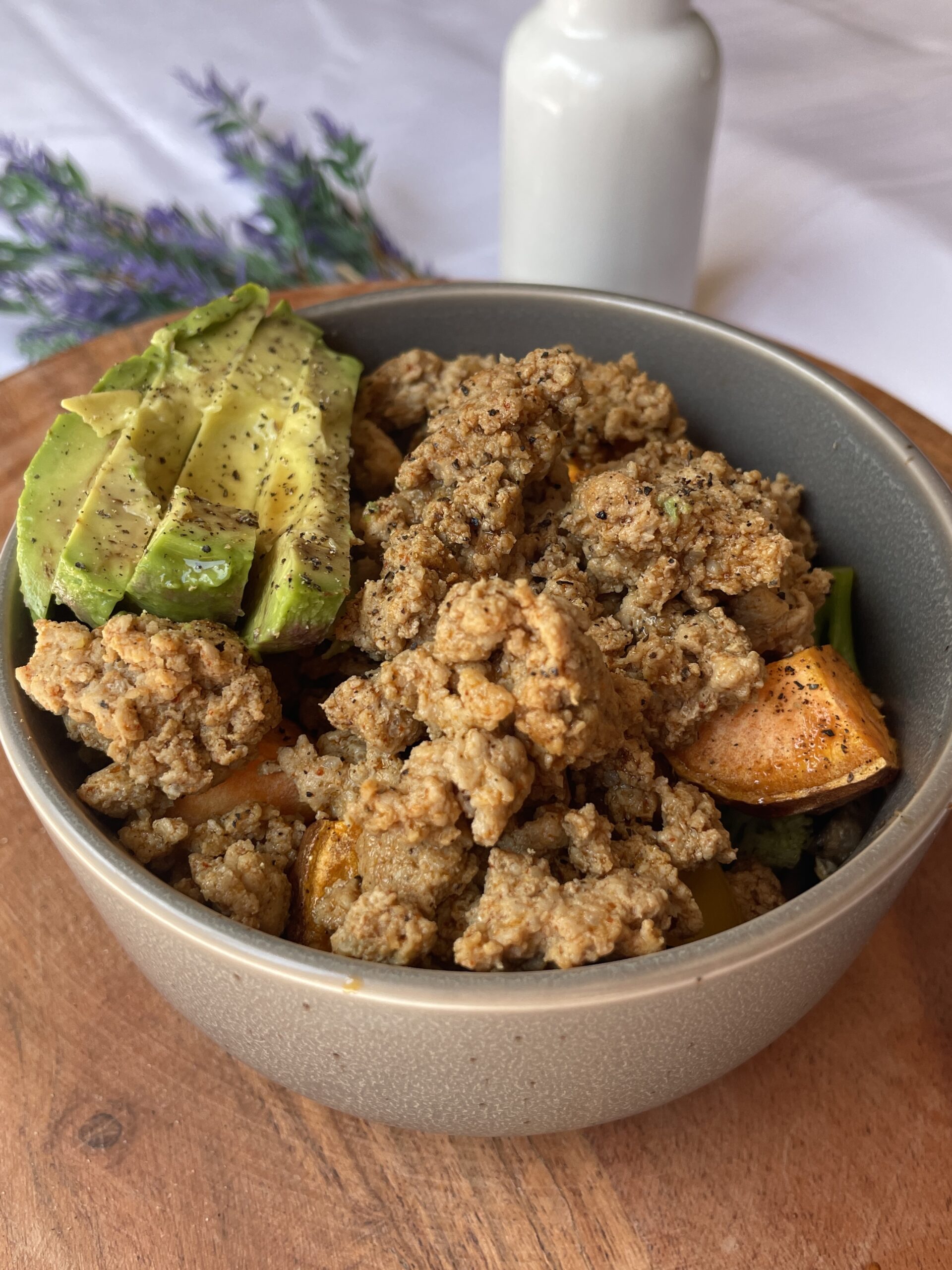 Sweet Potato Turkey Bowl - Maddy's Clean Eats