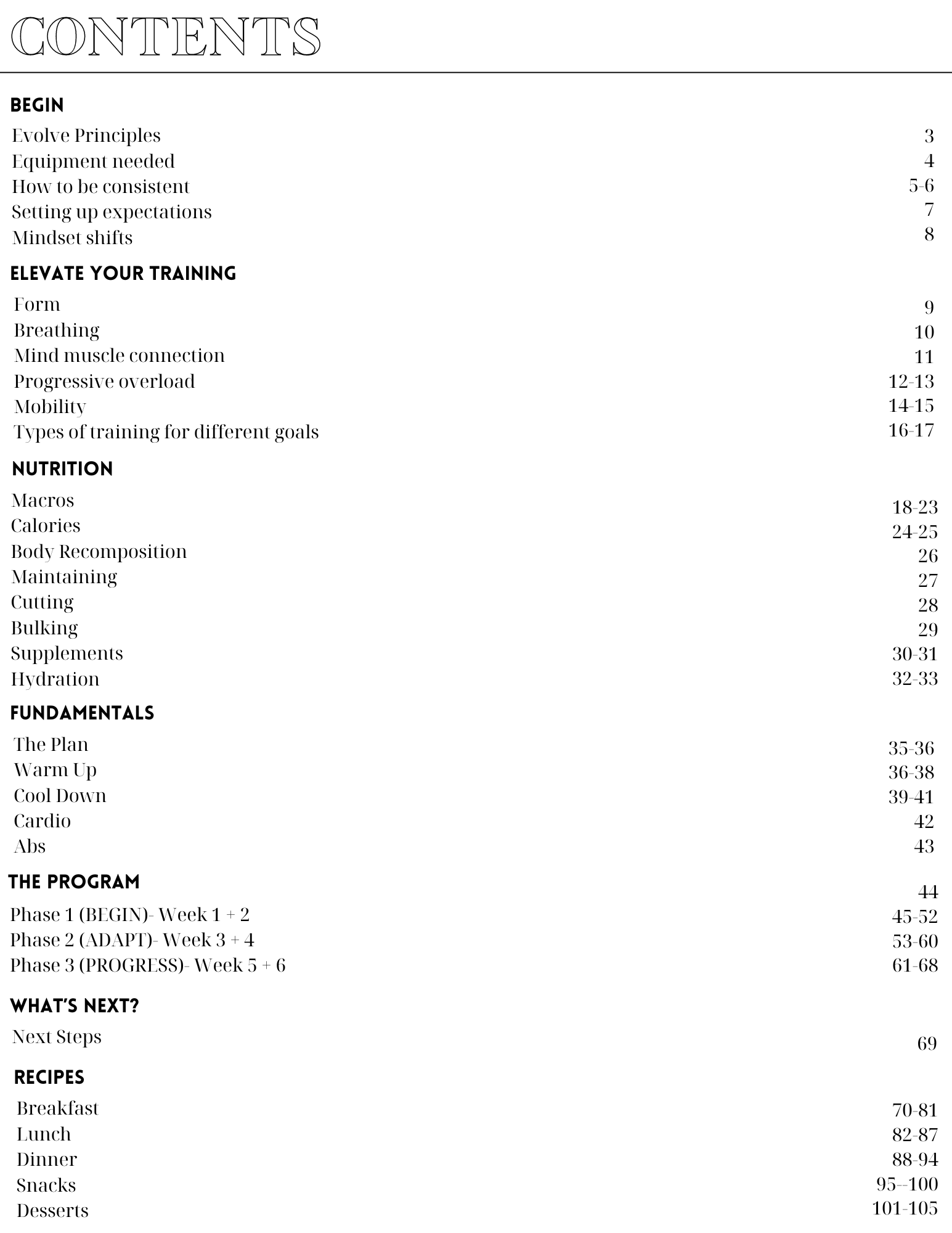 EVOLVE - An Intermediate Workout Plan - Image 2