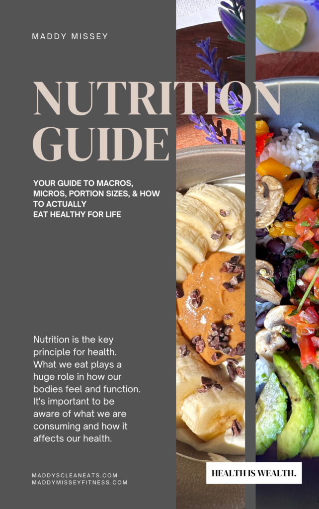Nutrition Guide - Maddy's Clean Eats
